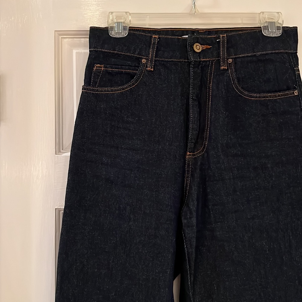 Zara Wide Leg Dark Denim Jean